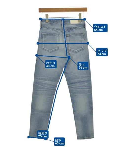 upper hights（アッパーハイツ）デニムパンツ 青 サイズ:21(XXS位) レディース/2200727896025
