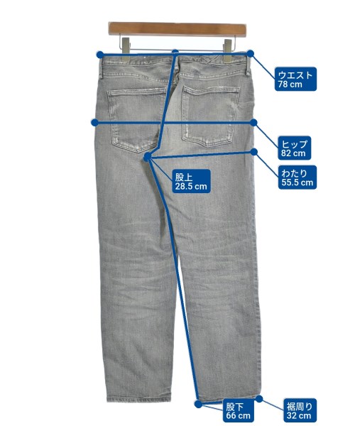 upper hights（アッパーハイツ）デニムパンツ グレー サイズ:25(S位) レディース/2200677972053