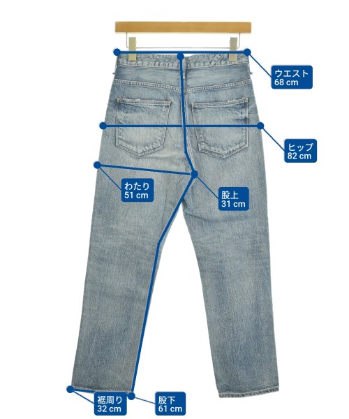 upper hights（アッパーハイツ）デニムパンツ 青 サイズ:23(XS位) レディース/2200683959031