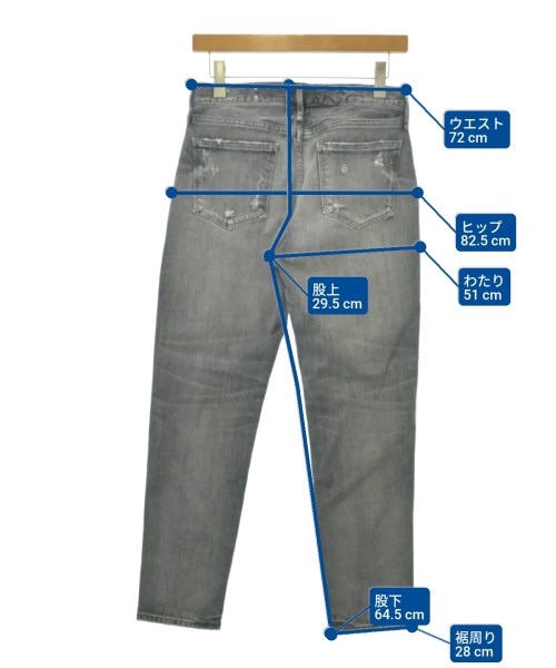 upper hights（アッパーハイツ）デニムパンツ グレー サイズ:24(S位) レディース/2200677098029