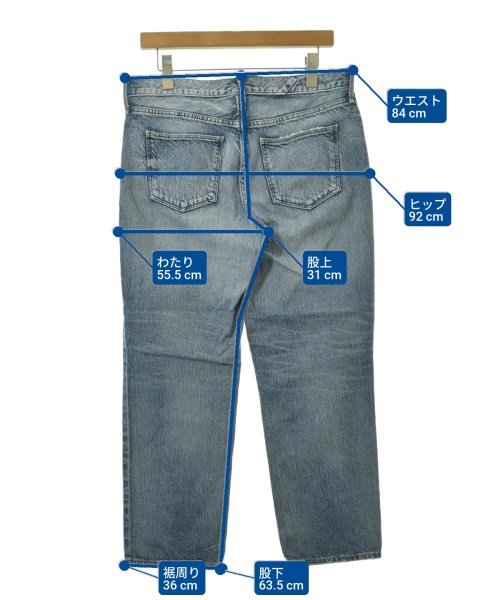upper hights（アッパーハイツ）デニムパンツ 青 サイズ:26(M位) レディース/2200685054185