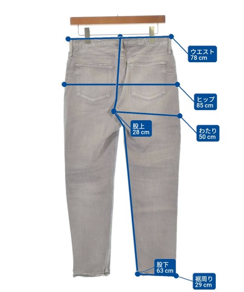 upper hights（アッパーハイツ）デニムパンツ グレー サイズ:26(M位) レディース/2200664170035