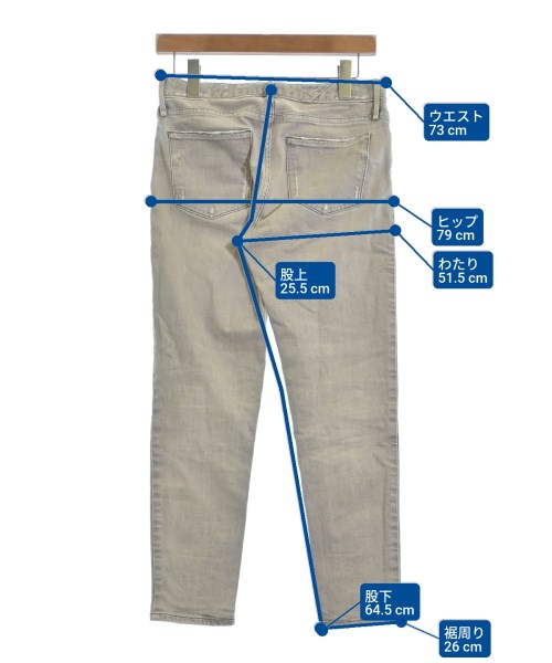 upper hights（アッパーハイツ）デニムパンツ グレー サイズ:24(S位) レディース/2200681518025