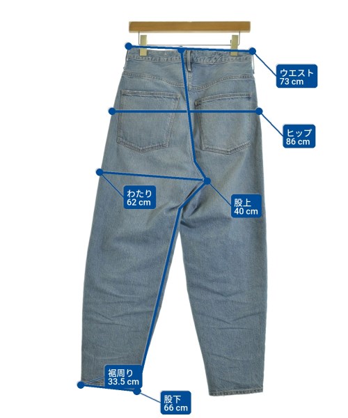 upper hights（アッパーハイツ）デニムパンツ 青 サイズ:23(XS位) レディース/2200678745052