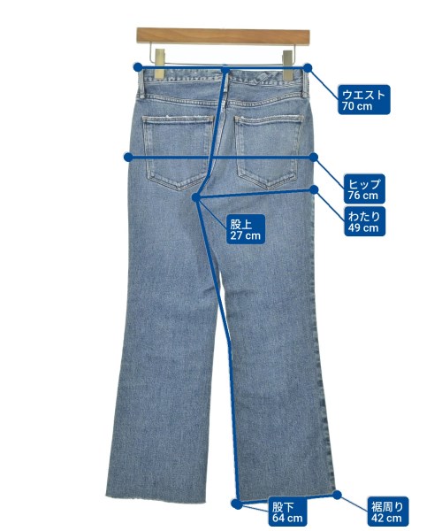 upper hights（アッパーハイツ）デニムパンツ 青 サイズ:22(XXS位) レディース/2200682679015