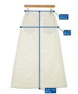 upper hights（アッパーハイツ）ロング・マキシ丈スカート 白 サイズ:24(S位) レディース/2200682708098