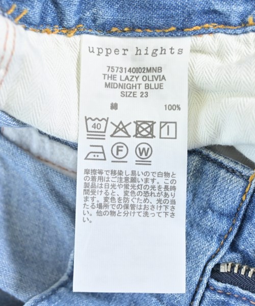 upper hights（アッパーハイツ）デニムパンツ 青 サイズ:23(XS位) レディース/2200687684113