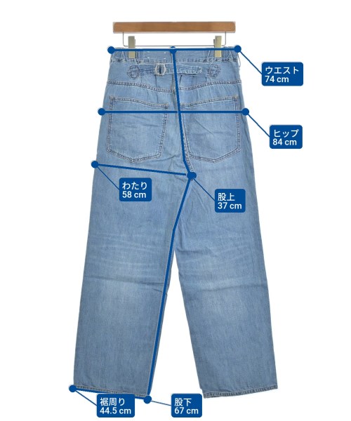 upper hights（アッパーハイツ）デニムパンツ 青 サイズ:23(XS位) レディース/2200687684113