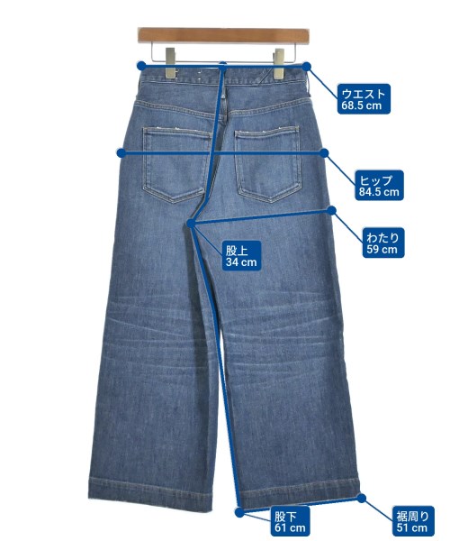 upper hights（アッパーハイツ）デニムパンツ 青 サイズ:24(S位) レディース/2200680649096