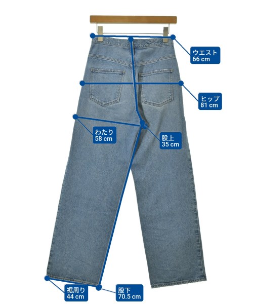 upper hights（アッパーハイツ）デニムパンツ 青 サイズ:22(XS位) レディース/2200683315042
