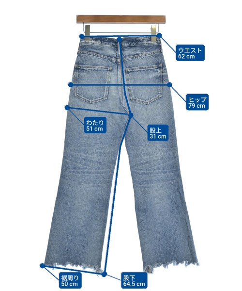 upper hights（アッパーハイツ）デニムパンツ 青 サイズ:22(XS位) レディース/2200689473067