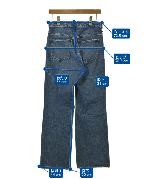 upper hights（アッパーハイツ）デニムパンツ 青 サイズ:24(S位) レディース/2200690928037