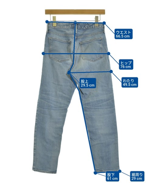 upper hights（アッパーハイツ）デニムパンツ 青 サイズ:23(XS位) レディース/2200689794162
