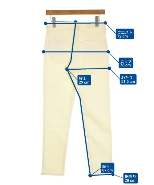 upper hights（アッパーハイツ）デニムパンツ 白 サイズ:24(S位) レディース/2200689784019