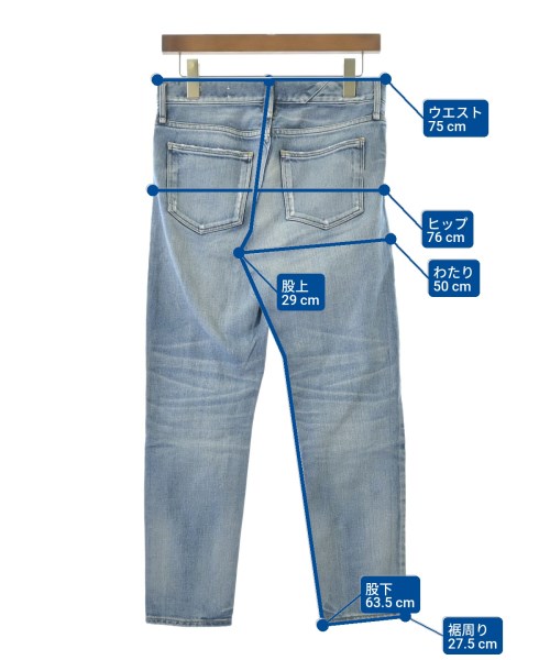 upper hights（アッパーハイツ）デニムパンツ 青 サイズ:23(XS位) レディース/2200689784040