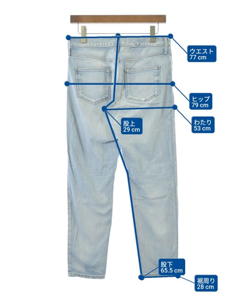 upper hights（アッパーハイツ）デニムパンツ 青 サイズ:24(S位) レディース/2200689784057