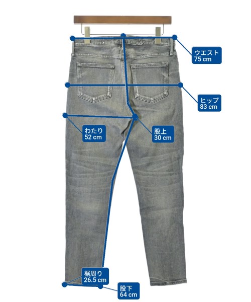 upper hights（アッパーハイツ）デニムパンツ グレー サイズ:24(S位) レディース/2200689784064