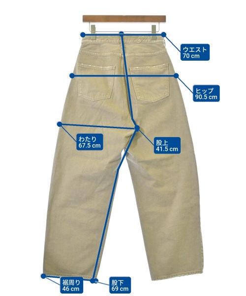 upper hights（アッパーハイツ）デニムパンツ ベージュ サイズ:24(S位) レディース/2200687449163
