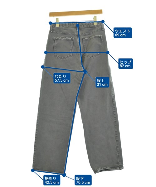 upper hights（アッパーハイツ）デニムパンツ グレー サイズ:25(S位) レディース/2200693349020