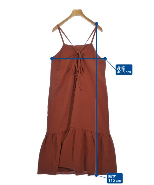 haupia（ハウピア）ワンピース 茶 サイズ:38(M位) レディース/2200621551068