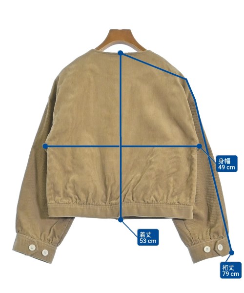 haupia（ハウピア）カジュアルジャケット ベージュ サイズ:38(M位) レディース/2200654071069