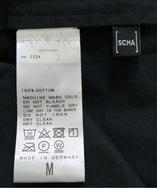 SCHA（シャー）カジュアルシャツ 黒 サイズ:M レディース/2200680175021