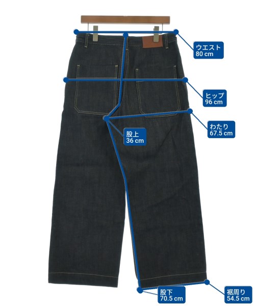 ニコさん専用。足の部分 STUDIO NICHOLSON（スタジオニコルソン）デニムパンツ 紺 サイズ:M