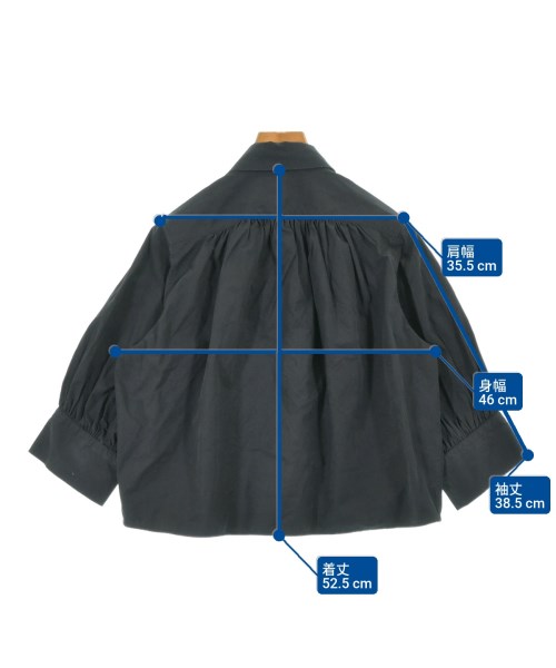 STUDIO NICHOLSON（スタジオニコルソン）カジュアルシャツ 黒 サイズ:F レディース/2200638058017