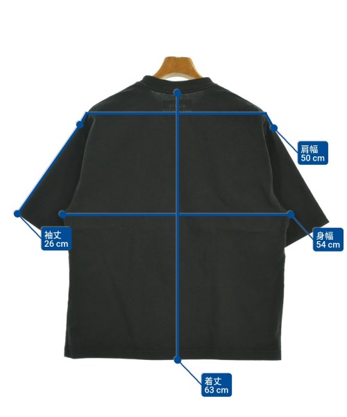 STUDIO NICHOLSON（スタジオニコルソン）Tシャツ・カットソー 黒 サイズ:S メンズ/2200641275029