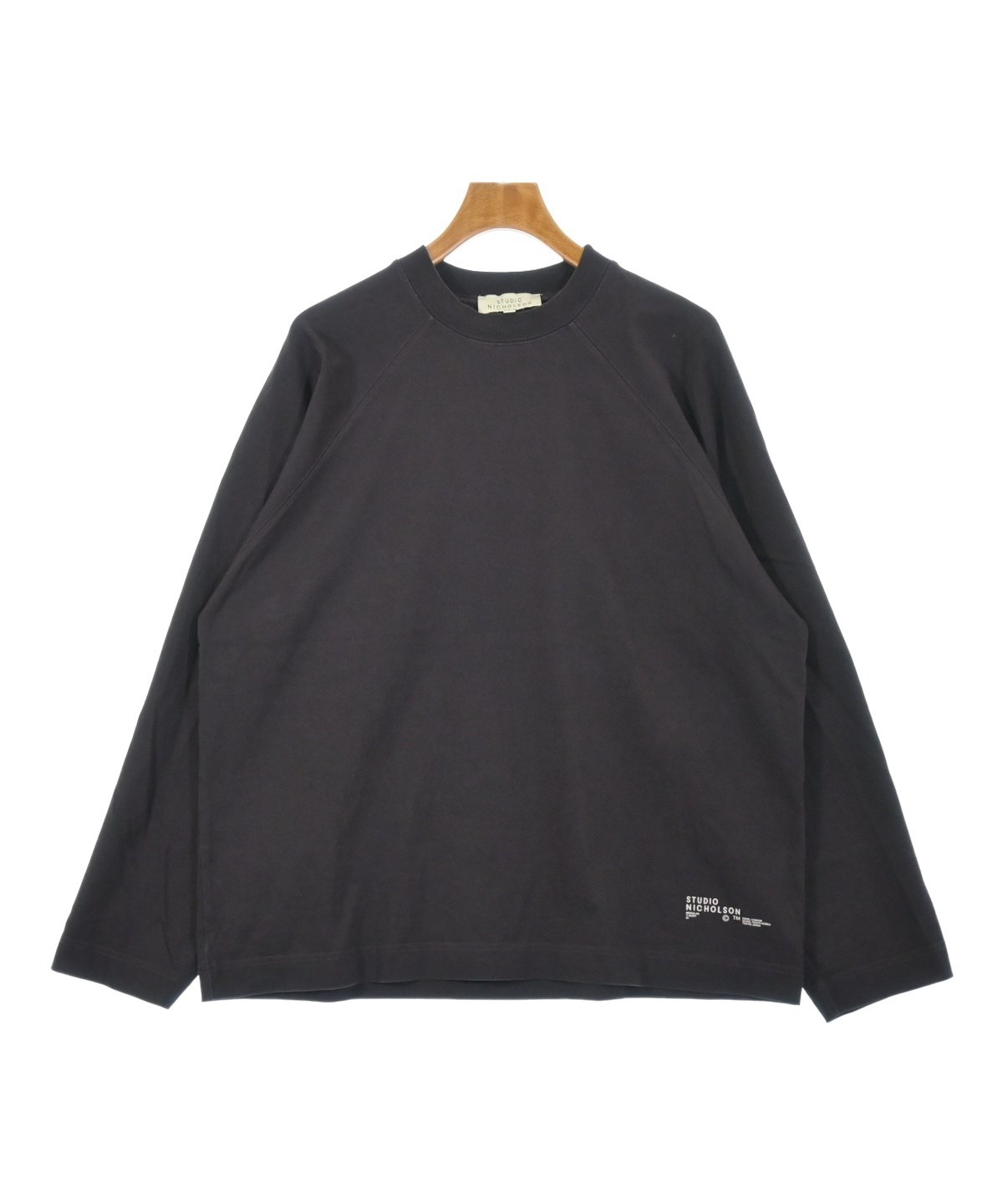 【STUDIO NICHOLSON】スタジオニコルソン　長袖　黒 STUDIO NICHOLSON / LOOP LONG SLEEVE T-SHIRT - HOEK