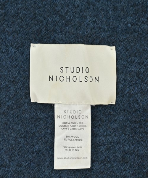STUDIO NICHOLSON（スタジオニコルソン）マフラー 紺 サイズ:- レディース/2200623640081