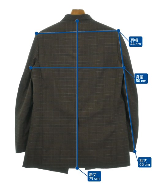 STUDIO NICHOLSON（スタジオニコルソン）テーラードジャケット 茶 サイズ:S メンズ/2200625096015