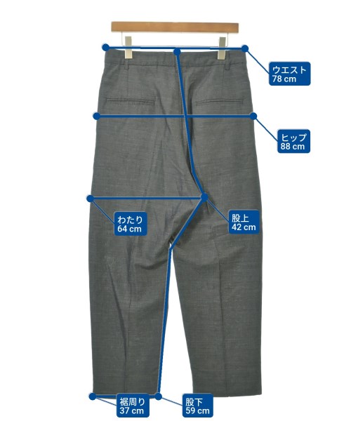 STUDIO NICHOLSON（スタジオニコルソン）スラックス グレー サイズ:S メンズ/2200603384059