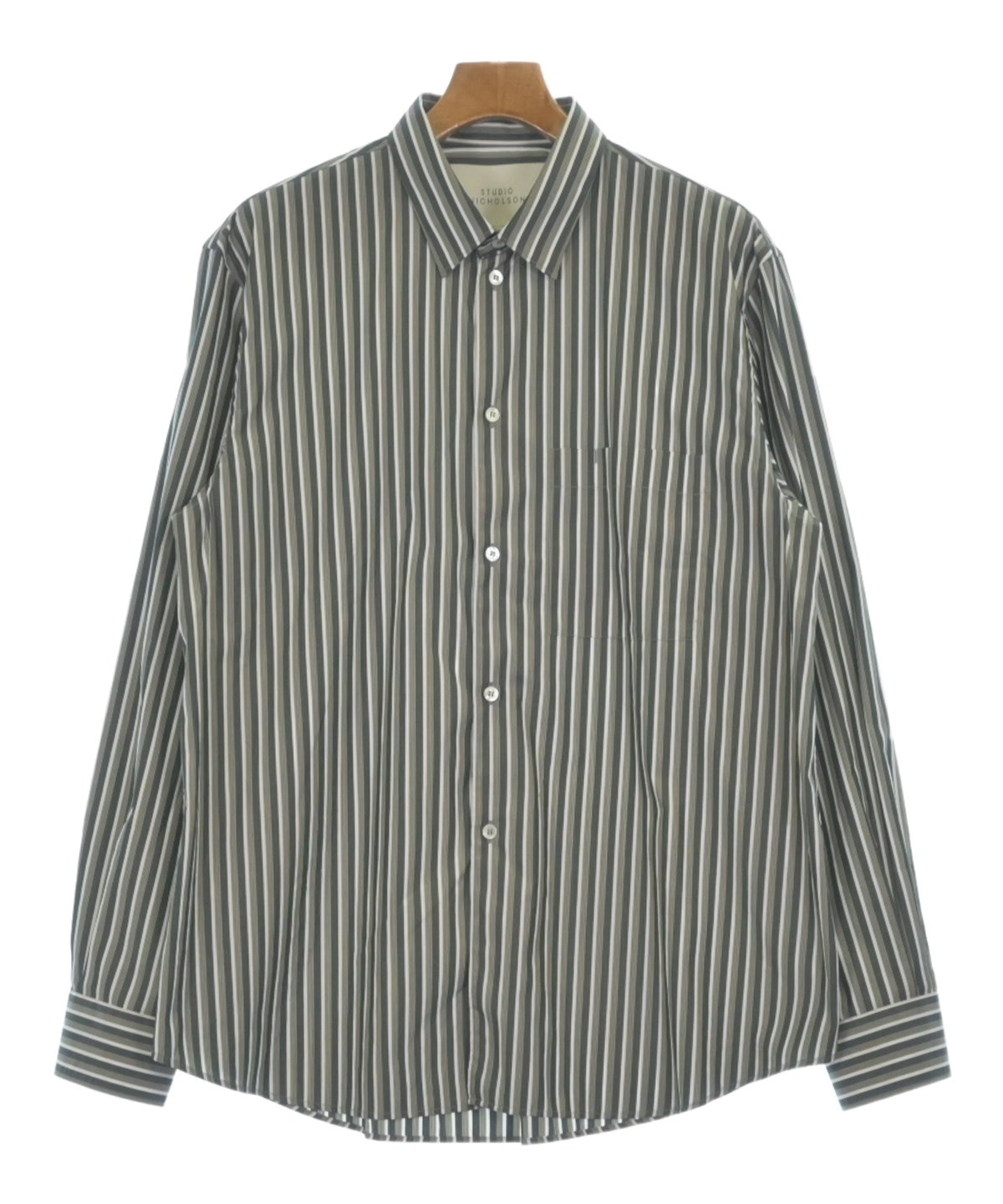 邦楽 NS Life STUDIO NICHOLSON（スタジオニコルソン）カジュアルシャツ 緑 サイズ:M
