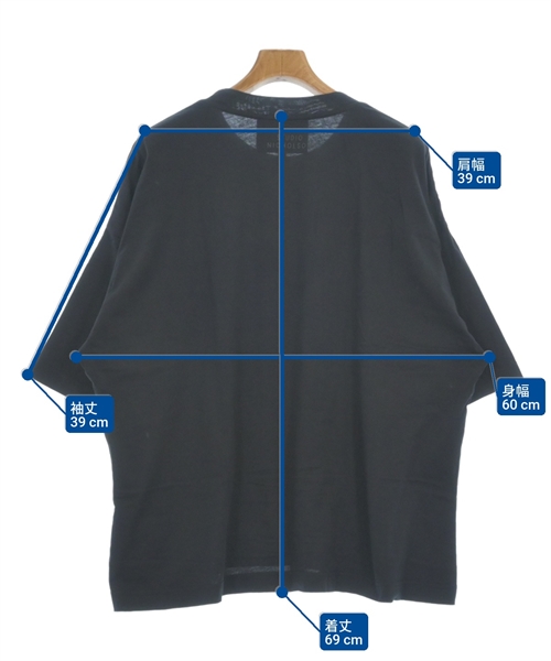 STUDIO NICHOLSON（スタジオニコルソン）Tシャツ・カットソー 黒 サイズ:S メンズ/2200613725101