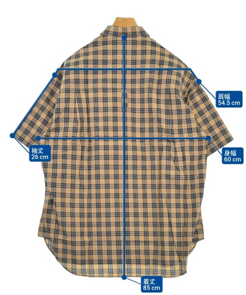 STUDIO NICHOLSON（スタジオニコルソン）カジュアルシャツ 茶 サイズ:XS メンズ/2200675749336