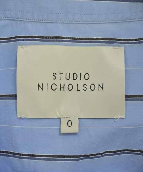 STUDIO NICHOLSON（スタジオニコルソン）カジュアルシャツ 青 サイズ:0(XS位) レディース/2200672501210