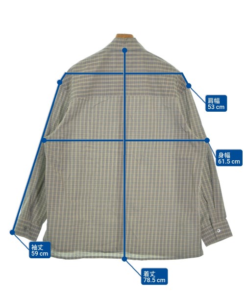 STUDIO NICHOLSON（スタジオニコルソン）カジュアルシャツ グレー サイズ:S メンズ/2200642252036