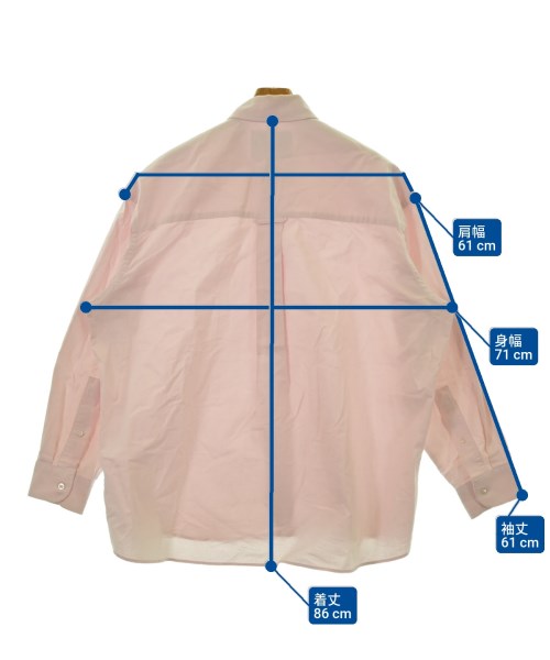 STUDIO NICHOLSON（スタジオニコルソン）カジュアルシャツ ピンク サイズ:S メンズ/2200642252111