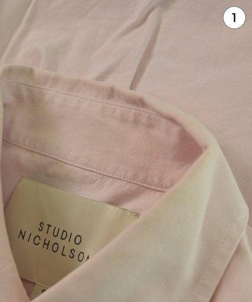 STUDIO NICHOLSON（スタジオニコルソン）カジュアルシャツ ピンク サイズ:S メンズ/2200642252111