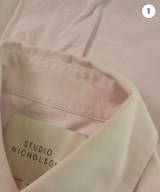 STUDIO NICHOLSON（スタジオニコルソン）カジュアルシャツ ピンク サイズ:S メンズ/2200642252111