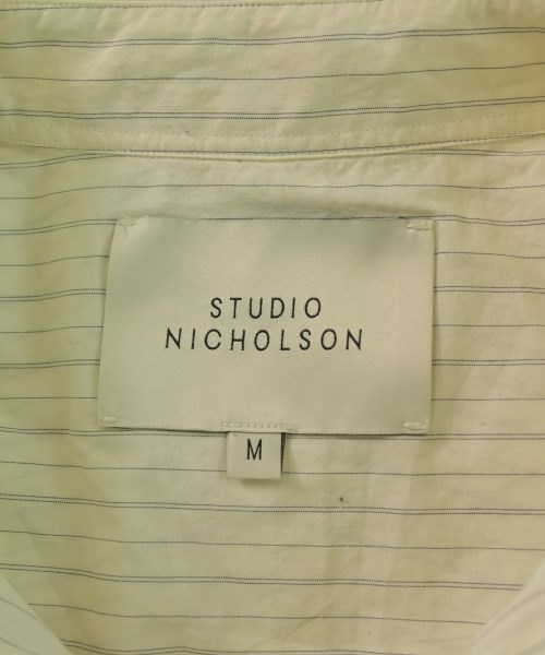 STUDIO NICHOLSON（スタジオニコルソン）カジュアルシャツ 白 サイズ:M メンズ/2200642252135