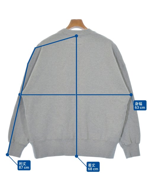 STUDIO NICHOLSON（スタジオニコルソン）スウェット グレー サイズ:S メンズ/2200655219019