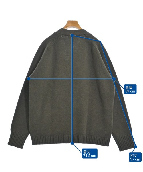 STUDIO NICHOLSON（スタジオニコルソン）カーディガン カーキ サイズ:L メンズ/2200661815021