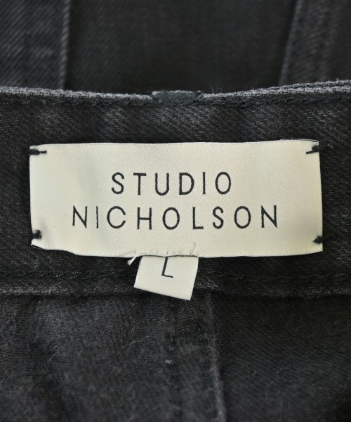 STUDIO NICHOLSON（スタジオニコルソン）デニムパンツ 黒 サイズ:L メンズ/2200713454086