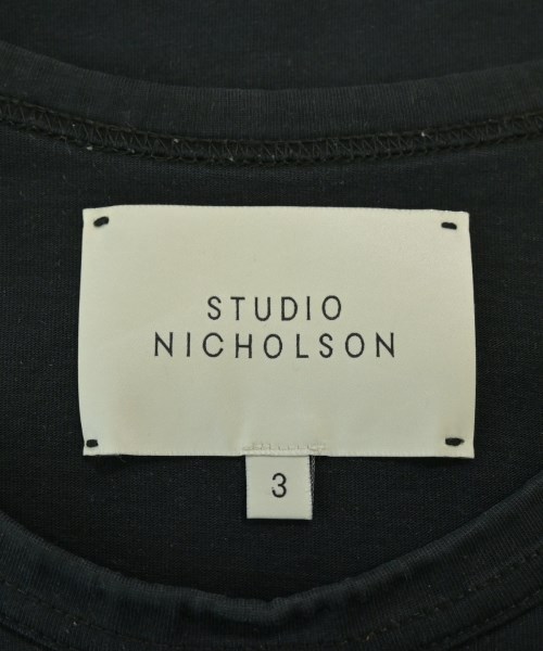 STUDIO NICHOLSON（スタジオニコルソン）Tシャツ・カットソー 黒 サイズ:3(L位) レディース/2200705139069