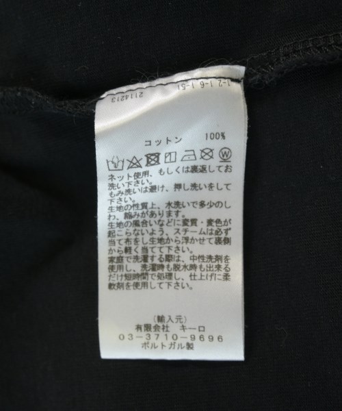 STUDIO NICHOLSON（スタジオニコルソン）Tシャツ・カットソー 黒 サイズ:XL メンズ/2200708686072