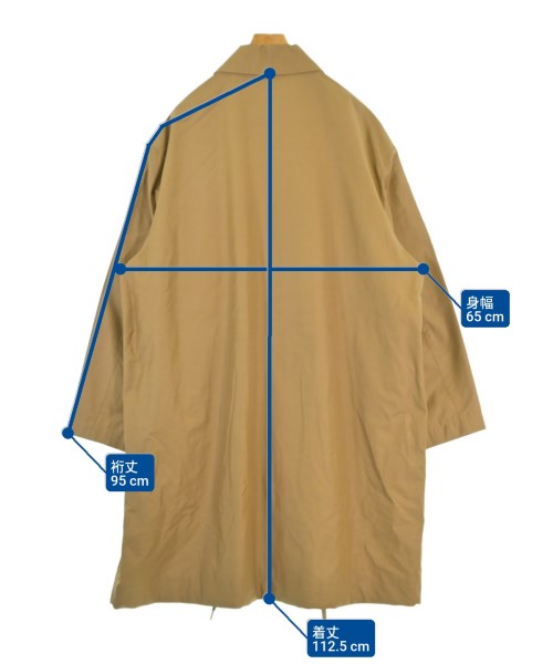 STUDIO NICHOLSON（スタジオニコルソン）ステンカラーコート ベージュ サイズ:M メンズ/2200664681012