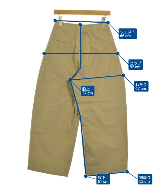 STUDIO NICHOLSON（スタジオニコルソン）チノパン ベージュ サイズ:0(XS位) レディース/2200662839057