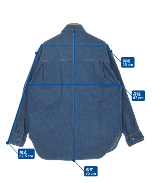 STUDIO NICHOLSON（スタジオニコルソン）カジュアルシャツ 紺 サイズ:S メンズ/2200666832092